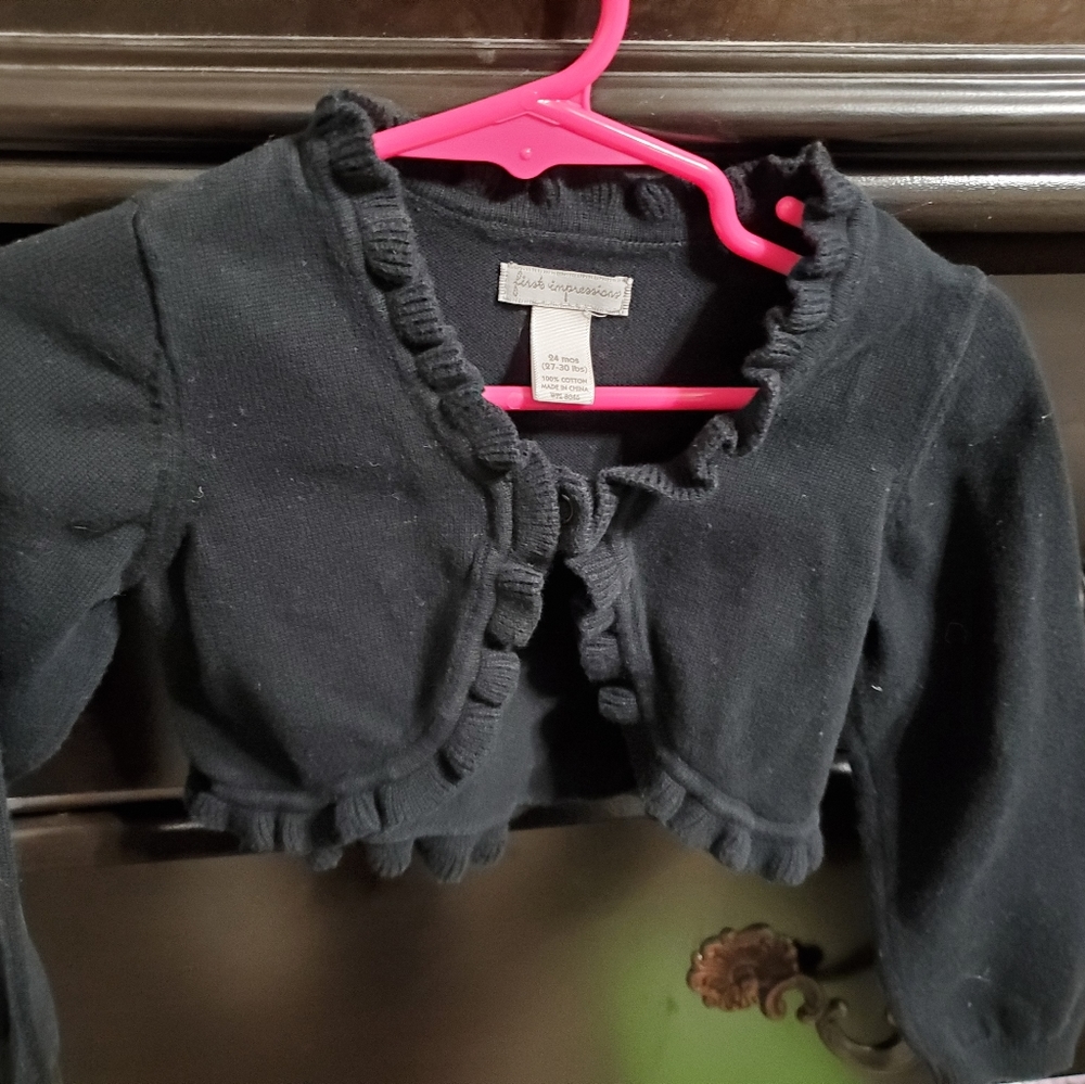 Black cardigan